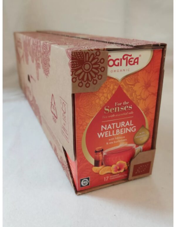 Yogi Tea For the Senses Natural Wellbeing Bio met etherische oliën - Voordeelverpakking: 6 pakjes van 17 theezakjes - Image 3