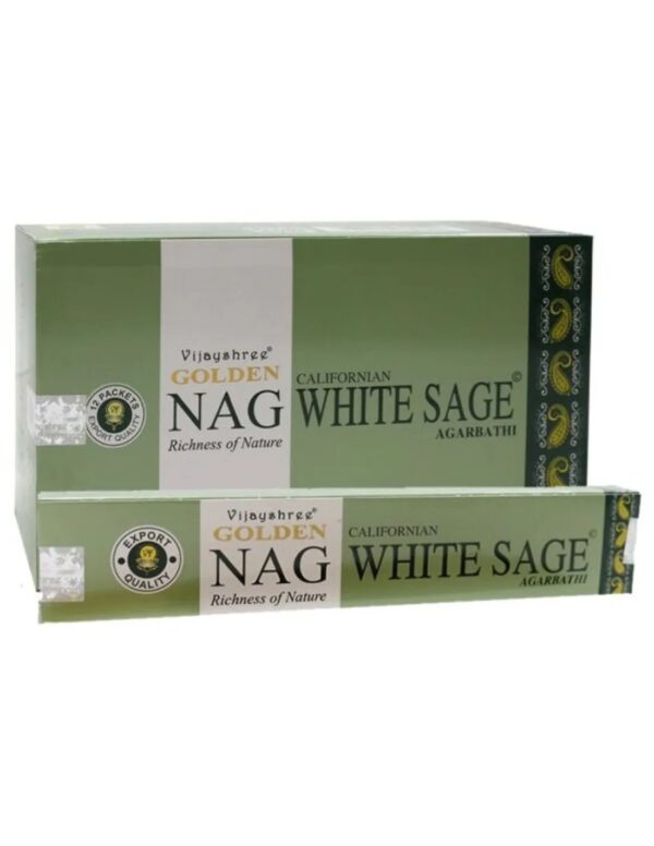 Vijayshree Golden Nag White Sage Wierook stokjes