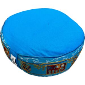 YogaStyles Meditatiekussen - olifant - turquoise - gevuld met boekweit