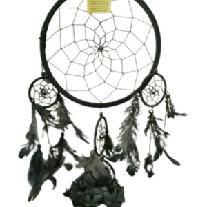 Dromenvanger veren 32cm Zwart