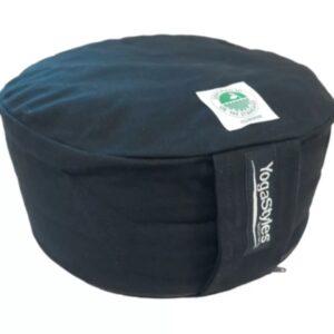 YogaStyles Meditatiekussen Organic Rondo Zwart