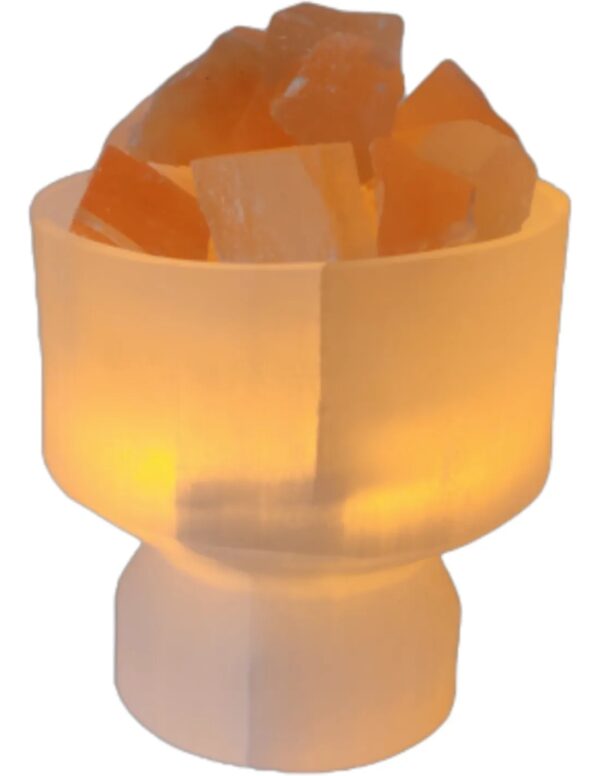 Seleniet Lamp Vuurhaard - Tafellamp - 18cm - Image 2