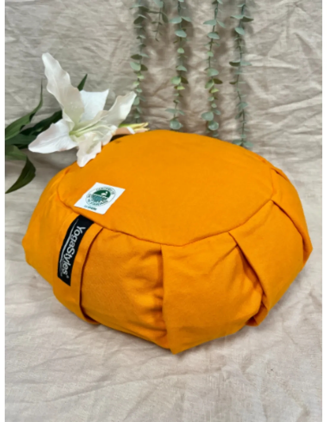 YogaStyles Meditatiekussen Organic Zafu Oranje - Image 4