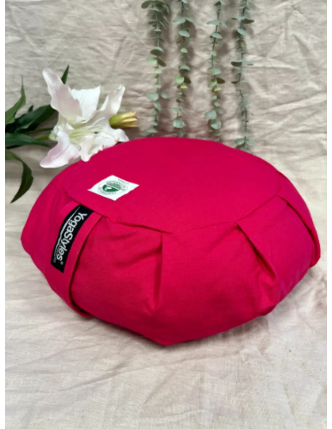 YogaStyles Meditatiekussen Organic Zafu Roze - Image 4
